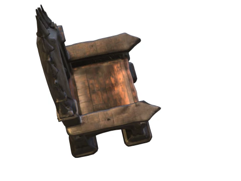 Dark Gothic Throne 3D Model