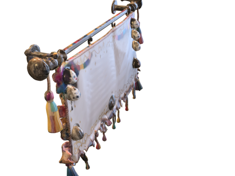 Carnival Jester Banner Modelo 3D