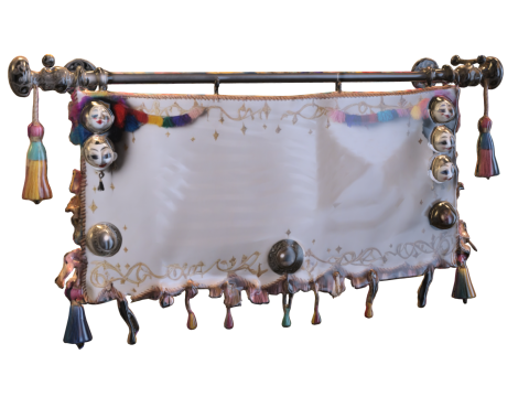 Carnival Jester Banner Modelo 3D