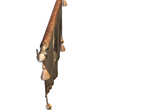 Spartan Honor Banner Ancient Warrior Model 3D