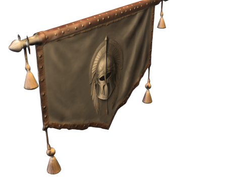 Spartan Honor Banner Ancient Warrior Model 3D