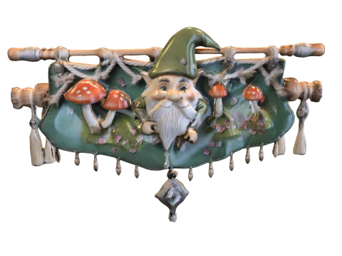 판타지 그놈 벽 배너 3D 모델