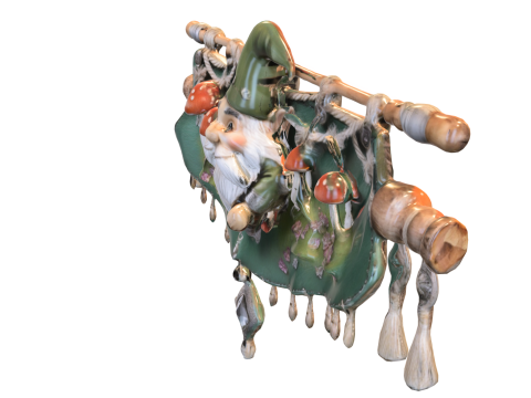 Fantasy Gnome Wall Banner Modelo 3D