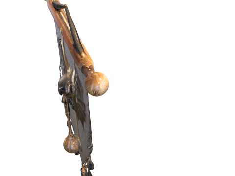 Dark Dragon Wall Banner Modelo 3D