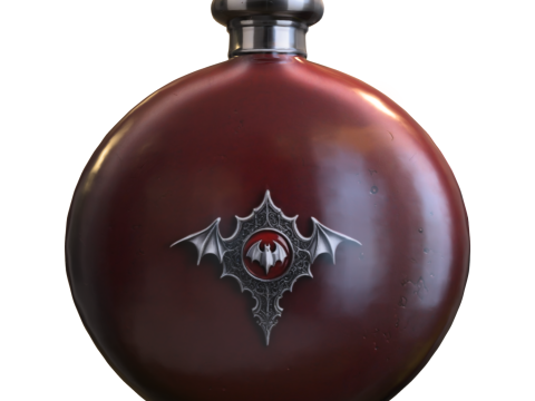 Vampire Blood Flask Dark Fantasy Potion Bottle 3D 모델