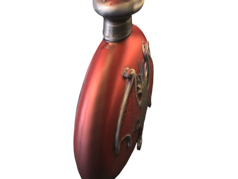 Vampire Sigil Flask Dark Fantasy Potion Bottle Modèle 3D