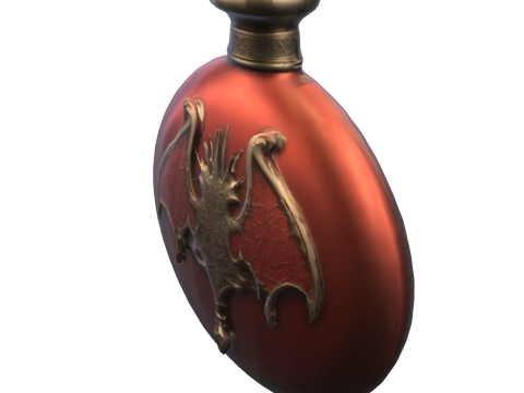 Vampire Sigil Flask Dark Fantasy Potion Bottle Modèle 3D