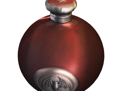 Ancient Vampire Elixir Flask Gothic Fantasy 3D Model