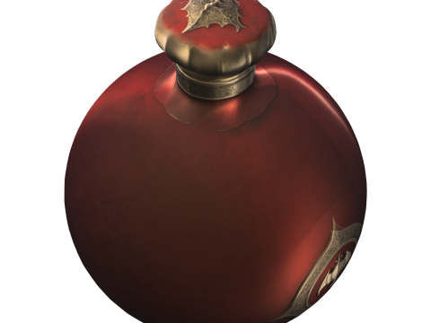 Ancient Vampire Elixir Flask Gothic Fantasy 3D Model