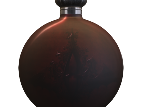 Ancient Vampire Elixir Flask Gothic Fantasy 3D Model