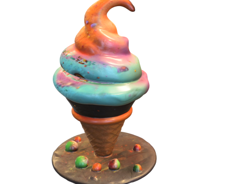 Cosmic Ice Cream Monster Model 3D