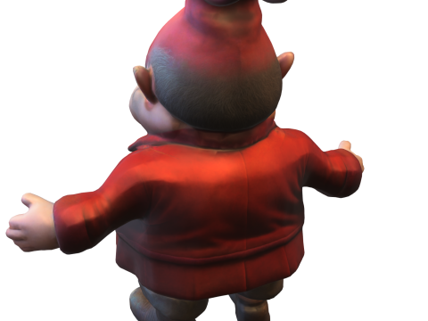 Cheerful Garden Gnome 3D Model