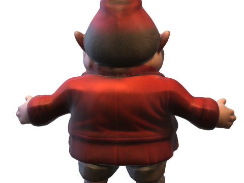 Cheerful Garden Gnome 3D Model