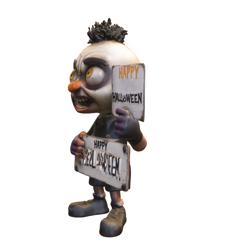 Creepy Halloween 3D Model .c4d .max .obj .3ds .fbx .stl .blend