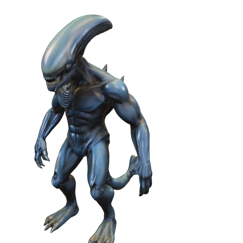 Alien Predator Warrior 3Dモデル .c4d .max .obj .3ds .fbx .stl .blend