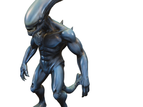Alien Predator Warrior Model 3D