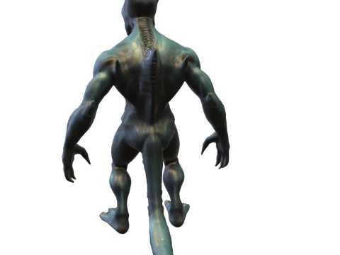 Alien Predator Warrior 3D Model