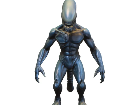 Alien Predator Warrior 3D Model