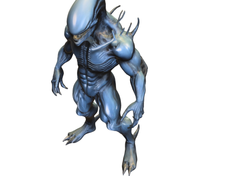 Xenomorph Brute Alien Creature Modello 3D