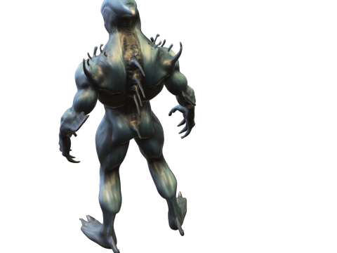 Xenomorph Brute Alien Creature 3D Модель