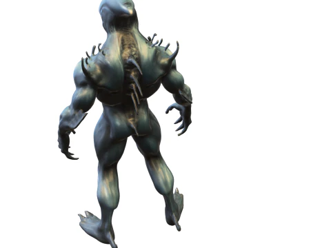 Xenomorph Brute Alien Creature 3D Model