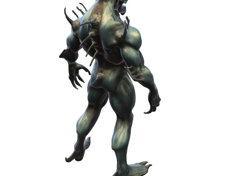 Xenomorph Brute Alien Creature 3D Модель
