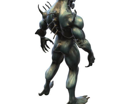 Xenomorph Brute Alien Creature 3D Model