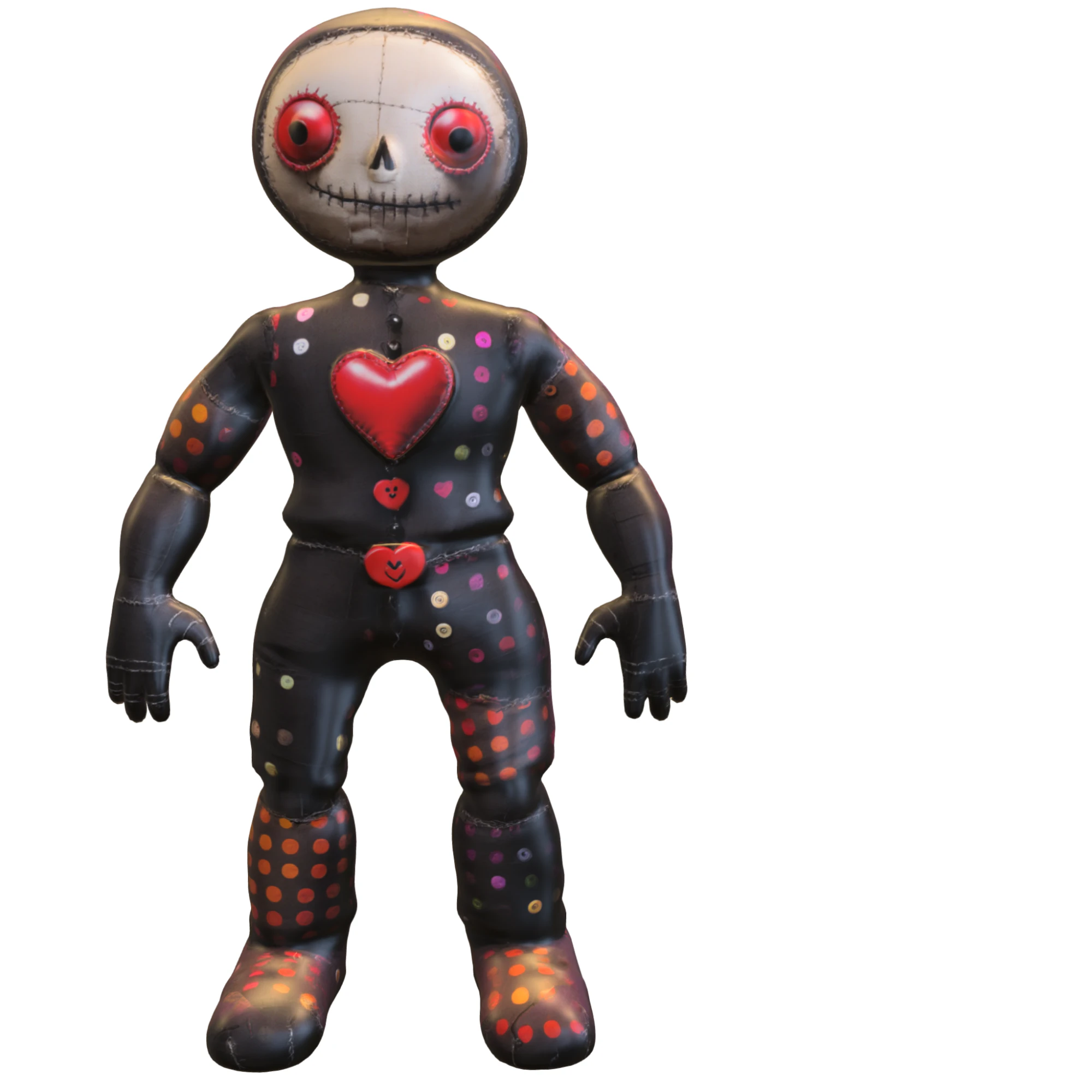 Voodoo Patch Doll 3D Model .c4d .max .obj .3ds .fbx .stl .blend 