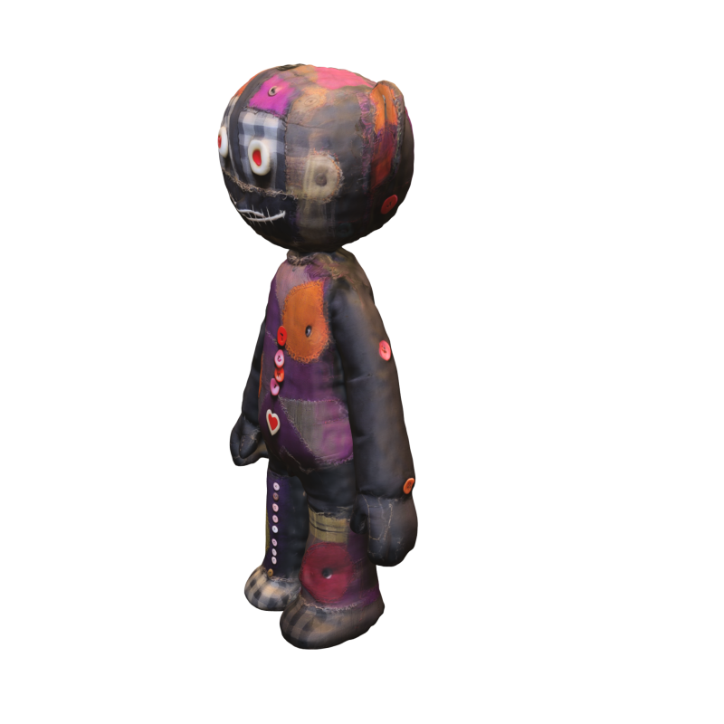 Patchwork Bear Doll Modelo 3D .c4d .max .obj .3ds .fbx .stl .blend
