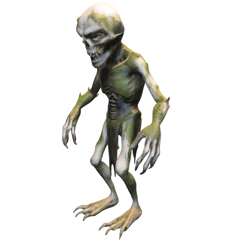 Mutant Swamp Creature 3D Модель .c4d .max .obj .3ds .fbx .stl .blend