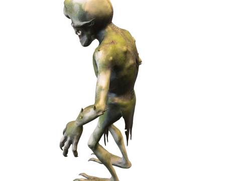 Mutant Swamp Creature 3D Модель