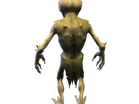 돌연변이 늪 생물 3D 모델