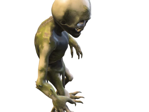 돌연변이 늪 생물 3D 모델