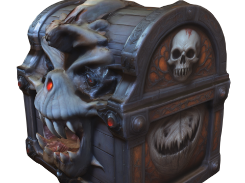 Demonic Mimic Chest Modello 3D
