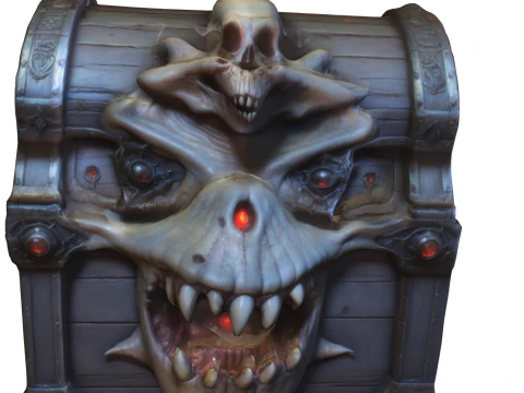 Demonic Mimic Chest 3D Model
