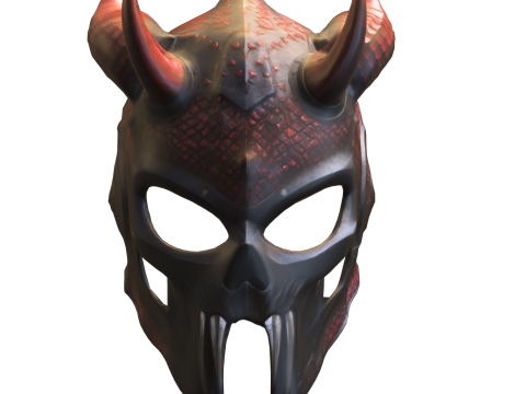 Infernal Skull War Mask 3Dモデル