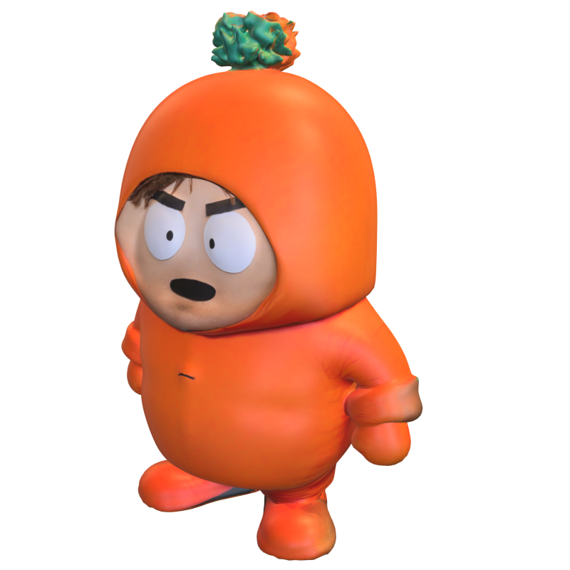 Cartoon Winter Kid 3D Model .c4d .max .obj .3ds .fbx .stl .blend 