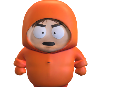 Cartoon Winter Kid 3D Model