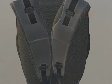 Tactical Adventure Backpack HighQuality 3D Model