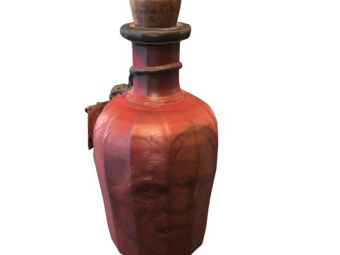 Cursed Demon Potion Bottle Modello 3D