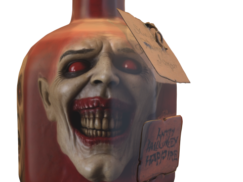 Vampire Curse Potion Bottle 3D Model