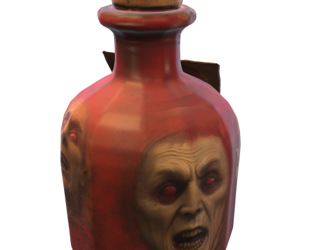 Vampire Curse Potion Bottle 3D Модель