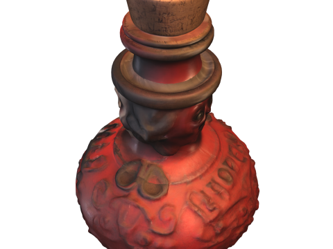 Haunted Vampire Clown Bottle 3D Модель