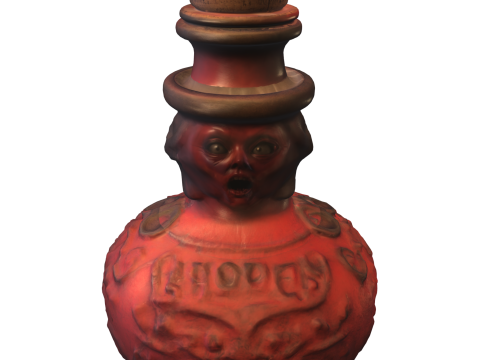 Haunted Vampire Clown Bottle 3D Модель