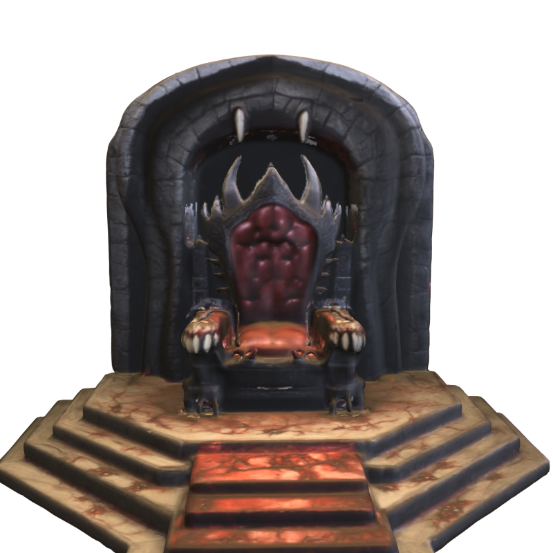 Vampire Throne of Blood Model 3D .c4d .max .obj .3ds .fbx .stl .blend 