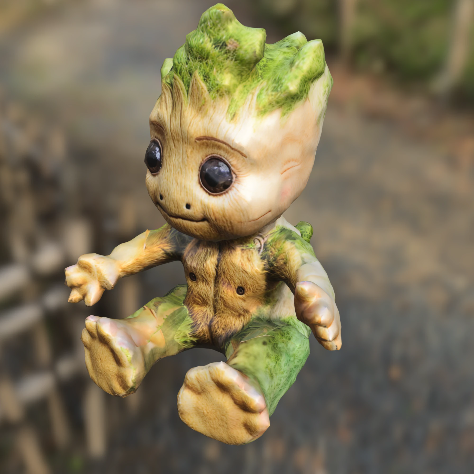 Baby groot 3D Model .c4d .max .obj .3ds .fbx .stl .blend 