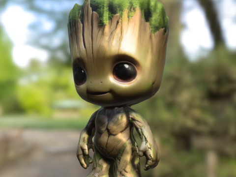 Baby Groot 3Dモデル