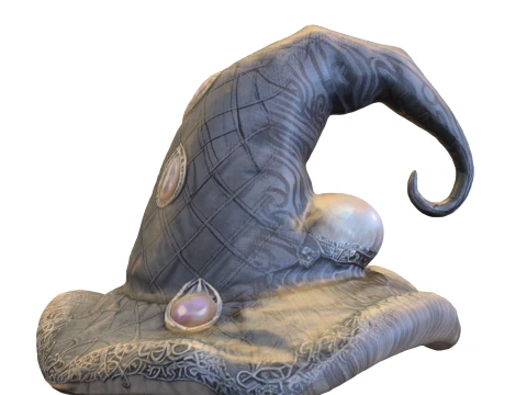 Enchanted Wizard Hat Fantasy Magic Accessory 3D Model