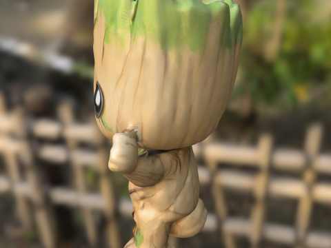 Stylized Baby groot 3D 모델