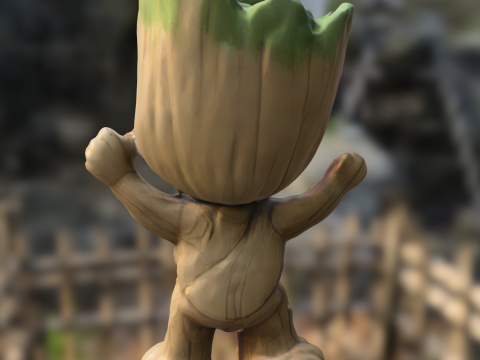 Stylized Baby groot 3D 모델